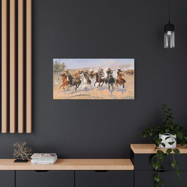 A Dash for the Timber – Canvas Wall Art by Frederic Remington - Image 6
