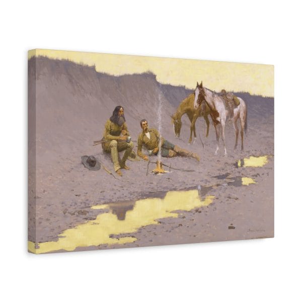 A New Year on the Cimarron – Canvas Wall Art by Frederic Remington - Image 6