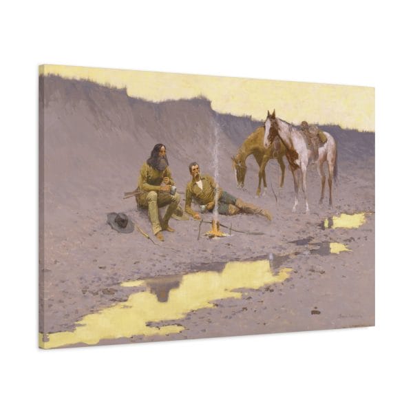 A New Year on the Cimarron – Canvas Wall Art by Frederic Remington - Image 16