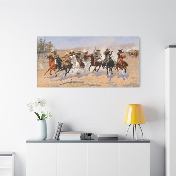 A Dash for the Timber – Canvas Wall Art by Frederic Remington - Image 17
