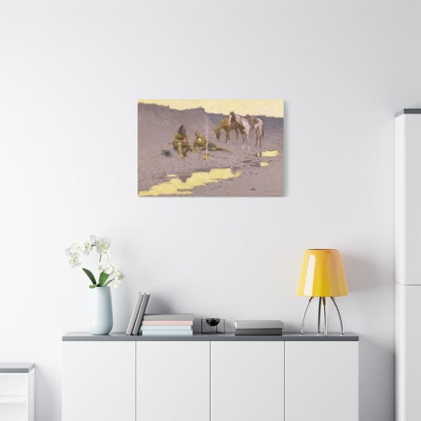 A New Year on the Cimarron – Canvas Wall Art by Frederic Remington - Image 17