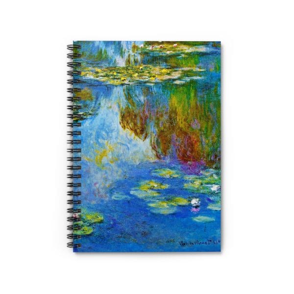 Claude Monet’s “Water Lilies” (1907) - Spiral Notebook - Ruled Line - Image 2