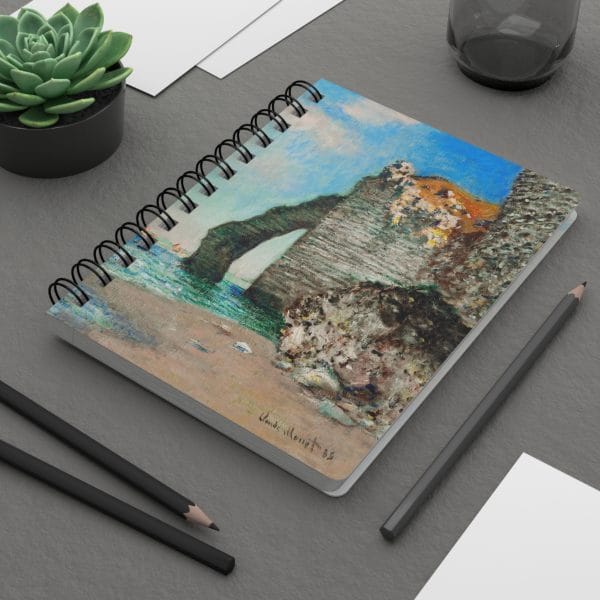 Claude Monet’s “The Cliffs at Étretat” (1885) - Spiral Bound Journal - Image 8