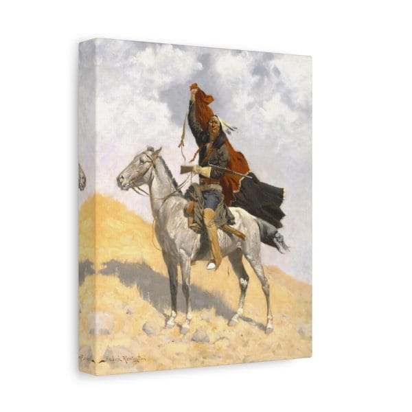 The Blanket Signal – Canvas Wall Art by Frederic Remington - Image 6