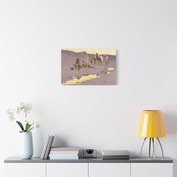 A New Year on the Cimarron – Canvas Wall Art by Frederic Remington - Image 3