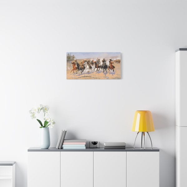 A Dash for the Timber – Canvas Wall Art by Frederic Remington - Image 10