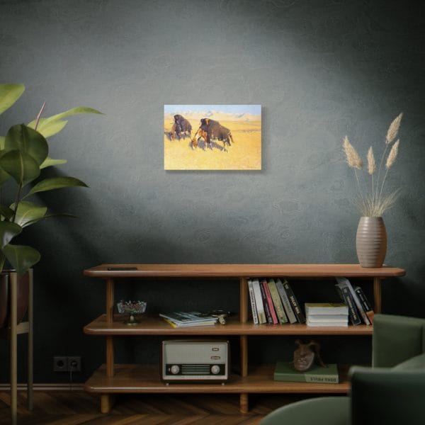 Indians Disguised as Buffalo – Canvas Wall Art by Frederic Remington - Image 5