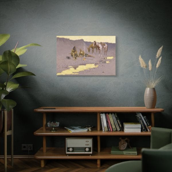 A New Year on the Cimarron – Canvas Wall Art by Frederic Remington - Image 19