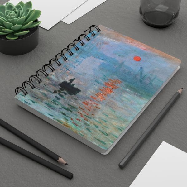 Claude Monet’s “Sunrise” (1872) - Spiral Bound Journal - Image 8