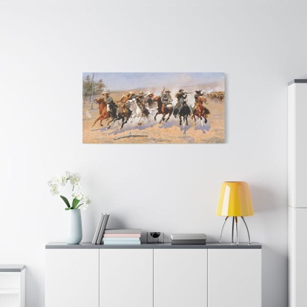 A Dash for the Timber – Canvas Wall Art by Frederic Remington - Image 13