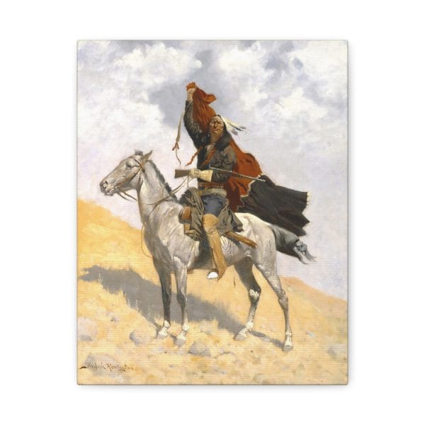 The Blanket Signal – Canvas Wall Art by Frederic Remington - Image 2