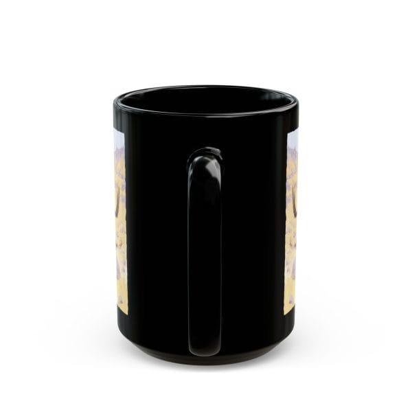 Frederic Remington's "The Cowboy" 1902, Black Mug 15oz - Image 5
