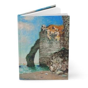 Claude Monet’s “The Cliffs at Étretat” (1885) - Hardcover Journal, Ruled Line