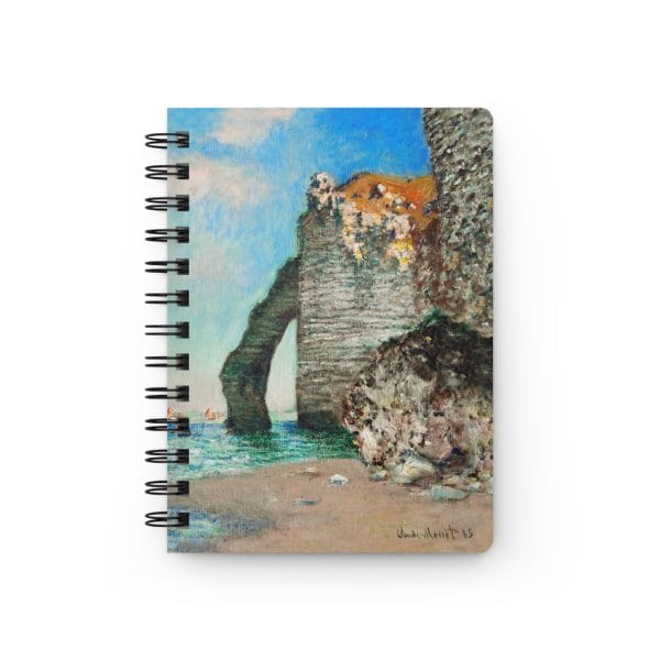 Claude Monet’s “The Cliffs at Étretat” (1885) - Spiral Bound Journal - Image 2