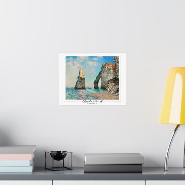 Claude Monet’s “The Cliffs at Étretat” (1885) - Matte Horizontal Posters on White - Image 14