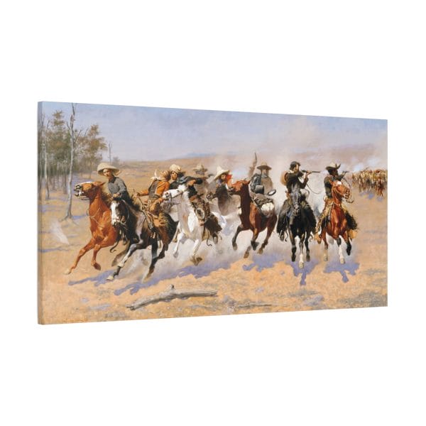 A Dash for the Timber – Canvas Wall Art by Frederic Remington - Image 12