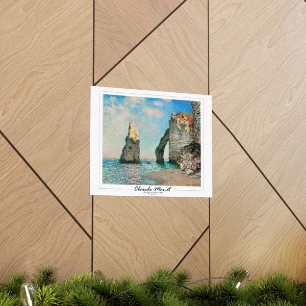 Claude Monet’s “The Cliffs at Étretat” (1885) - Matte Horizontal Posters on White - Image 12