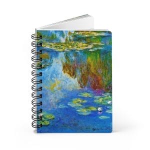Claude Monet’s iconic artwork “Water Lilies” - Spiral Bound Journal