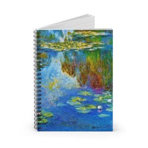 Claude Monet’s “Water Lilies” (1907) - Spiral Notebook - Ruled Line