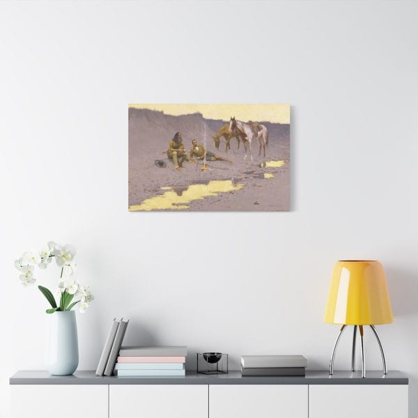 A New Year on the Cimarron – Canvas Wall Art by Frederic Remington - Image 12