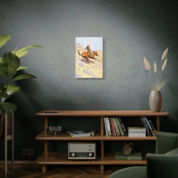 Frederic Remington's "The Cowboy" - 1902 - Canvas Wall Art - Image 3