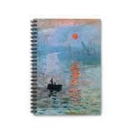 Claude Monet’s “Sunrise” (1872) - Spiral Notebook - Ruled Line